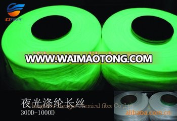 Dope dyed Polyester luminous fiber