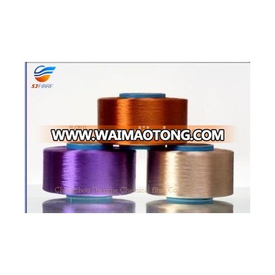 Dope dyed Polyester filament yarn for Knitting and fabric